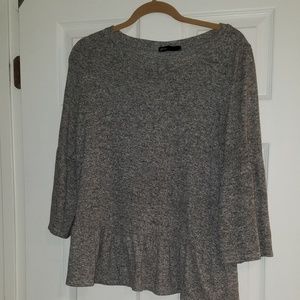 Gibson 3/4 Sleeve ruffle hum shirt